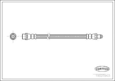Corteco 19025903 тормозной шланг на AUDI A4 Avant (8D5, B5)