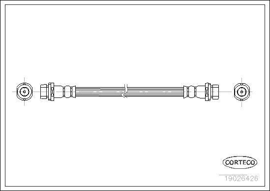 Corteco 19026426 тормозной шланг на FORD MONDEO I (GBP)