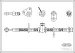Corteco 19032232 тормозной шланг на ROVER 600 (RH)