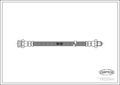 Corteco 19032441 тормозной шланг на NISSAN PATROL III/2 Hardtop (K260)