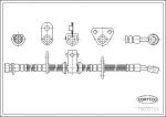 Corteco 19032754 тормозной шланг на HONDA PRELUDE III (BA)