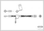 CORTECO Шланг тормозной HYUNDAI GETZ 02-09 перед. лев. (470мм) (19033582)