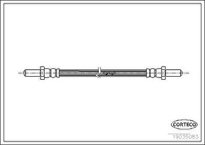 Corteco 19035083 тормозной шланг на FORD ESCORT VII (GAL, AAL, ABL)