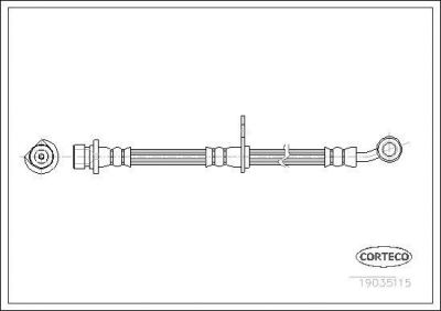 Corteco 19035115 тормозной шланг на HONDA CR-V II (RD_)