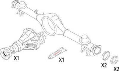 Corteco 19536214 комплект прокладок, дифференциал на ALFA ROMEO 155 (167)