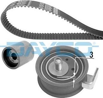Dayco KTB443 комплект ремня грм на AUDI A4 Avant (8D5, B5)