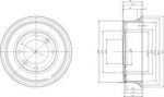 Delphi BF2 тормозной барабан на AUSTIN MINI