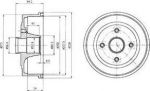 Delphi BF472 тормозной барабан на OPEL CORSA C (F08, F68)