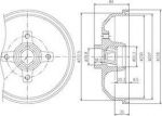Delphi BFR111 тормозной барабан на OPEL CORSA B (73_, 78_, 79_)