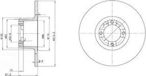 Delphi BG2081 тормозной диск на ROVER MINI