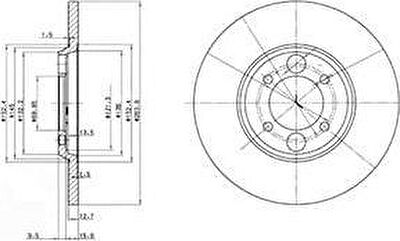 Delphi BG2084 тормозной диск на JAGUAR XJ купе