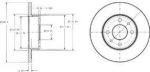 Delphi BG2313 тормозной диск на FIAT FIORINO фургон (146)