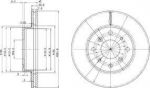 Delphi BG2336 тормозной диск на ROVER 800 (XS)