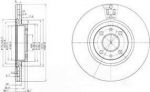 Delphi BG2407 тормозной диск на FIAT STILO (192)