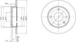 Delphi BG2439 тормозной диск на FORD FIESTA фургон (FVD)