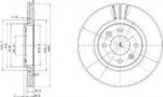 Delphi BG2448 тормозной диск на RENAULT 21 универсал (K48_)