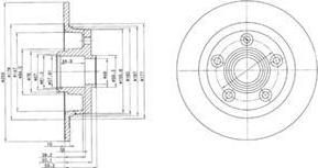 Delphi BG2549 тормозной диск на MAZDA 626 III (GD)