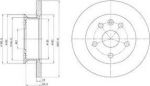 Delphi BG2602 тормозной диск на VW TRANSPORTER III фургон