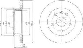 Delphi BG2602 тормозной диск на VW TRANSPORTER III фургон