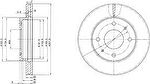 Delphi BG2657 тормозной диск на HYUNDAI SONATA II (Y-2)