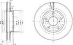 Delphi BG2782 Диск тормозной TOYOTA AVENSIS 01-/CAMRY 91-01/PRIVIA 00- передний вент.D=275мм.