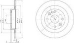 Delphi BG2805 тормозной диск на MAZDA 323 C IV (BG)