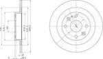 Delphi BG2805C тормозной диск на MAZDA 323 C IV (BG)