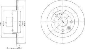 Delphi BG2805C тормозной диск на MAZDA 323 C IV (BG)
