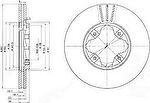 Delphi BG2816 тормозной диск на ROVER 600 (RH)