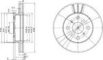 Delphi BG2835 тормозной диск на TOYOTA CARINA II (_T17_)