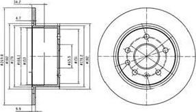 Delphi BG2870 тормозной диск на OPEL CALIBRA A (85_)