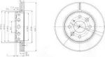 Delphi BG3074 тормозной диск на KIA SEPHIA (FA)