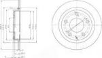 Delphi BG3084 тормозной диск на MAZDA 323 F V (BA)