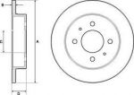 Delphi BG3112 тормозной диск на MITSUBISHI CARISMA (DA_)