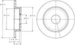Delphi BG3131 тормозной диск на NISSAN MICRA II (K11)