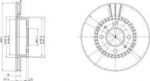 Delphi BG3134 Диск тормозной NISSAN ALMERA (N15) 1.4-2.0 95-00 передний вент.D=247мм.