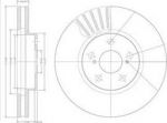 Delphi BG3189 Диск тормозной TOYOTA AVENSIS 1.6-2.0 97-03/CELICA 1.6-2.0 86-99 передний