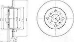 Delphi BG3270 тормозной диск на TOYOTA MR 2 I (AW1_)
