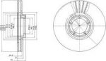 Delphi BG3366 Диск тормозной FORD TRANSIT 91-00 R15 передний вент.D=270мм.