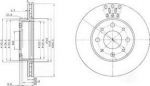 Delphi BG3425 тормозной диск на FIAT PALIO Weekend (178DX)