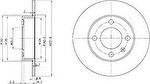 Delphi BG3505 тормозной диск на VW POLO Variant (6KV5)