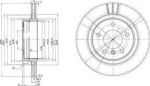 Delphi BG3530C тормозной диск на 3 (E46)