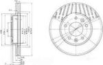 Delphi BG3563 тормозной диск на KIA CARNIVAL I (UP)