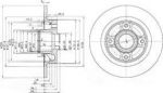 Delphi BG3570 тормозной диск на VOLVO 460 L (464)