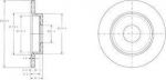 Delphi BG3673C тормозной диск на AUDI A4 (8E2, B6)