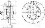 Delphi BG3785 тормозной диск на VW PASSAT (3B3)