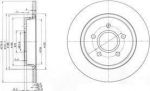 Delphi BG3897C тормозной диск на FORD C-MAX (DM2)