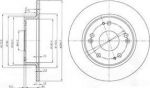 Delphi BG3964 Диск тормозной HONDA ACCORD 2.0-2.4 03- задний
