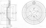 Delphi BG3991 тормозной диск на AUDI A6 Avant (4B5, C5)