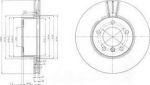 Delphi BG3998C тормозной диск на 3 (E90)
